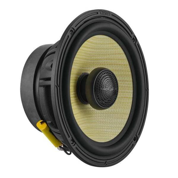DS18 Deluxe Quality 6.5in Coaxial 150 Watts RMS 4 ohm Yellow Straw + Composite Foam Cone