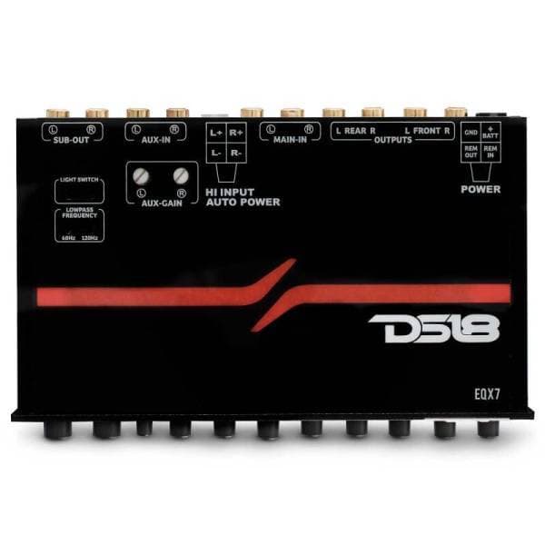 DS18 EQX High Volt 7-Band Equalizer High Level Input Auto Turn On
