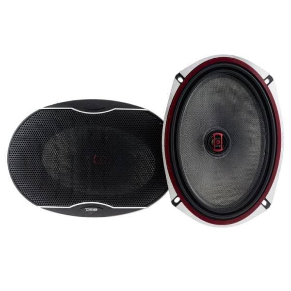 DS18 6x9in 160 Watts RMS 3 ohm 2-Way Coaxial Speakers And Component System w/ Fiberglass Cone