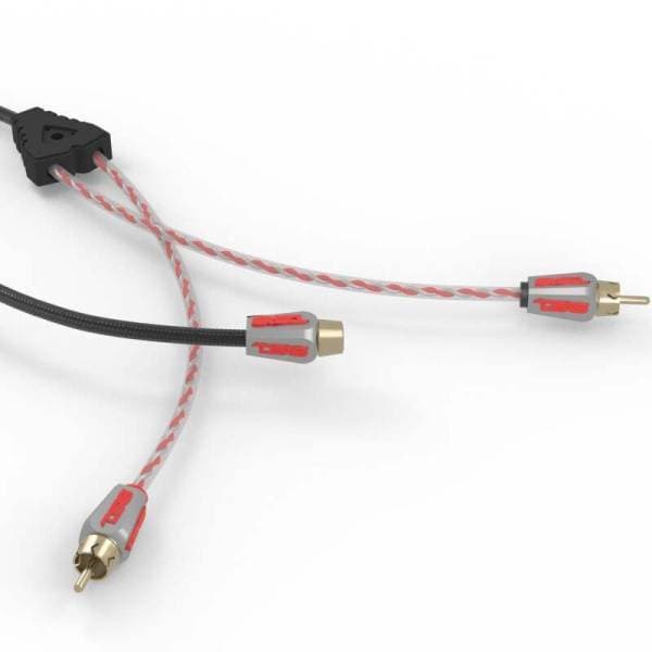 DS18 Level 3 RCA Wire Y Connector 1 Female to 2 Male Red