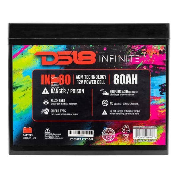 DS18 2300 Watts 80 AH Infinite AGM Power Cell Battery