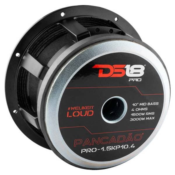 DS18 10in 1000 Watts RMS 4 ohm Mid-Bass Loudspeaker