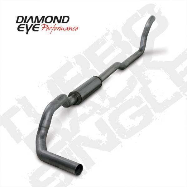 Diamond Eye KIT 4in Turbo Back MRP SGL SS DDG2X4 89-93 Dodge 5.9L Cummins 2500/3500