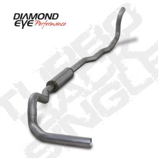 Diamond Eye KIT 4in Turbo Back SGL AL: 4-WHEEL DRIVE ONLY 89-93 DODGE CUMMINS 5.9L