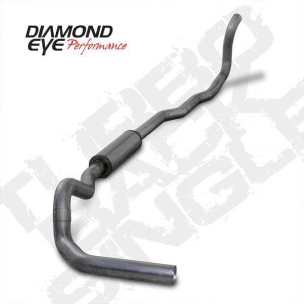 Diamond Eye KIT 4in Turbo Back MRP SGL SS DDG4X4 89-93 Dodge 5.9L Cummins 2500/3500 No Muffler