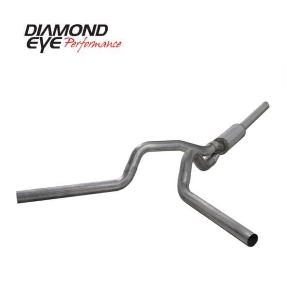 Diamond Eye KIT 4in Catback DUAL SS: 2004.5-2007.5 DODGE CUMMINS 600