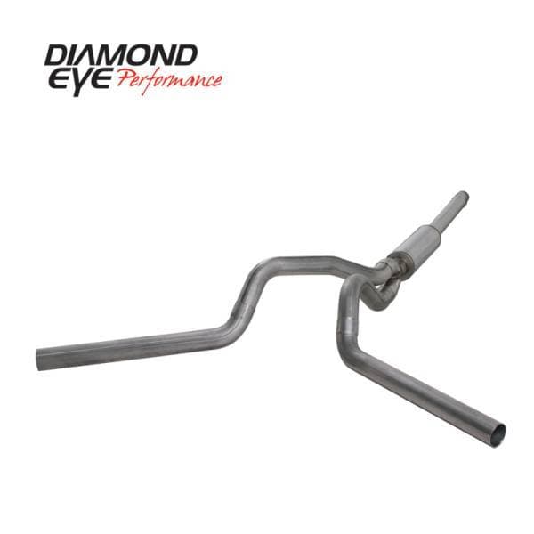 Diamond Eye KIT 4in Catback DUAL SS: 94-97 FORD 7.3L F250/F350 PWRSTROKE