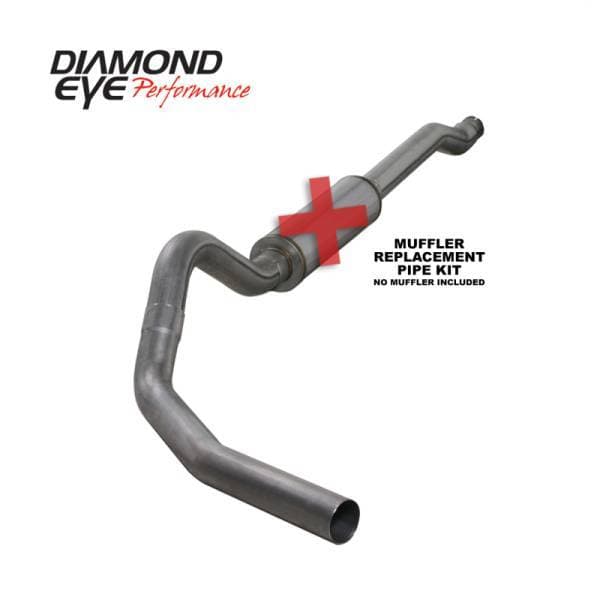 Diamond Eye KIT 4in Catback Single SS: 03-07 FORD 6.0L F250/F350