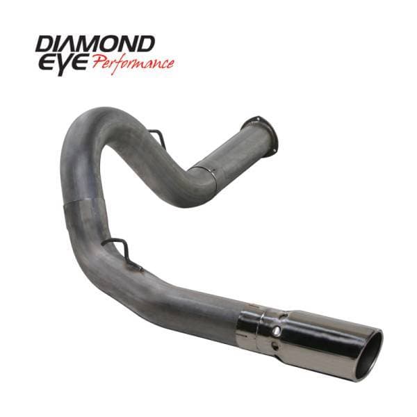 Diamond Eye KIT 5in DPF-BACK Single SS 07.5-08 CHEVY 6 6L 2500/3500 PCKGD BX46X14X14OD EL-PL