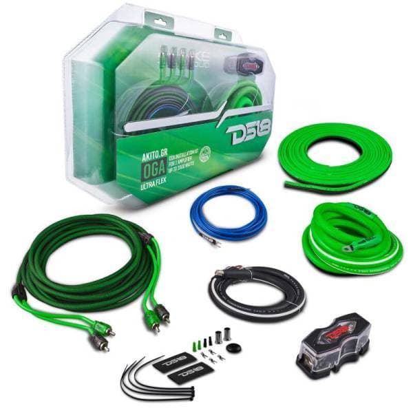 DS18 0-GA Amplifier Install Kit Advance- Green
