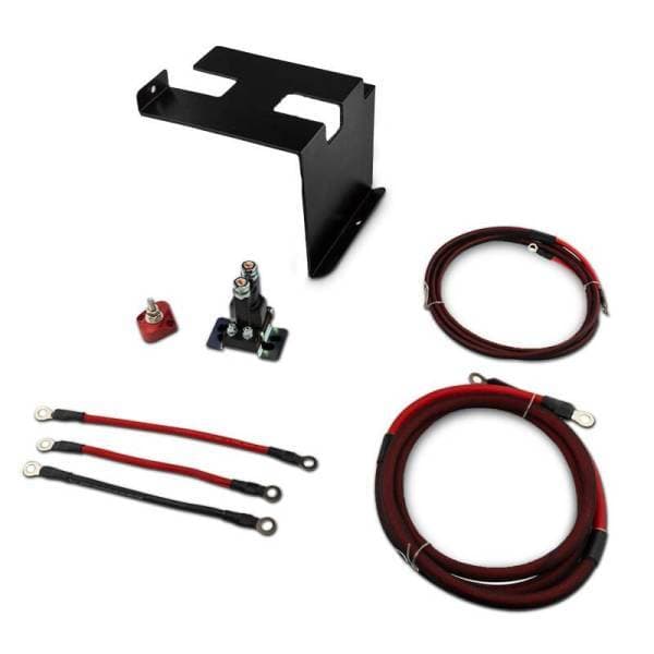 DS18 Dual Battery Upgrade 80 Amp Battery Isolator Fits 2 Batteries Wire & Battery Bracket Kit 18-24