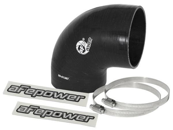 aFe Magnum FORCE Intake Coupling Kit (4 IN ID to 3-4/5 IN ID x 90 Deg.) Elbow Coupler - Black