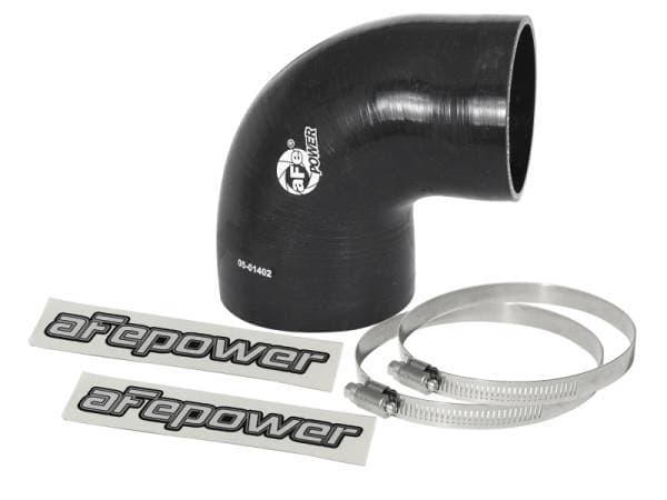 aFe Magnum FORCE Intake Coupling Kit (4 IN ID to 3-3/8 IN ID x 90 Deg.) Elbow Coupler - Black