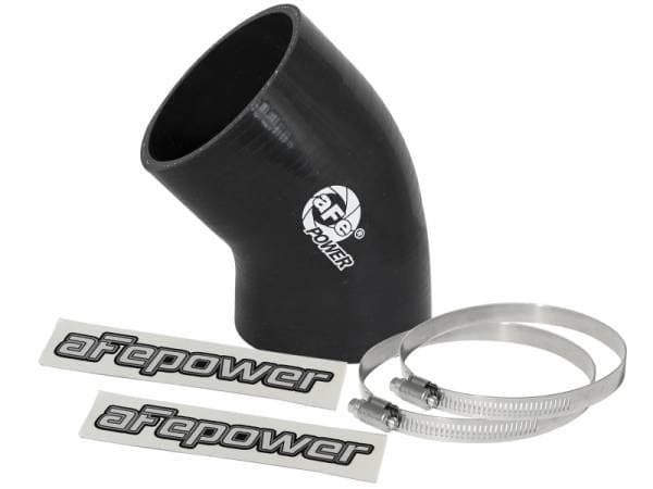 aFe Magnum FORCE Intake Coupling Kit (3 IN ID to 3-1/4 IN ID x 45 Deg.) Elbow Coupler - Black