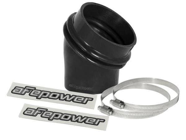 aFe Magnum FORCE Intake Coupling Kit (3 IN ID to 2-1/2 IN ID x 35 Deg.) Elbow Coupler - Black