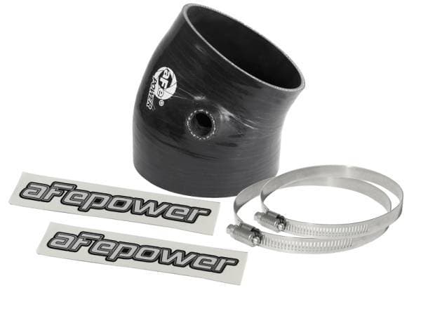 aFe Magnum FORCE Intake Coupling Kit (4-3/8 IN ID to 3-3/4 IN ID x 30 Deg.) Elbow Coupler - Black