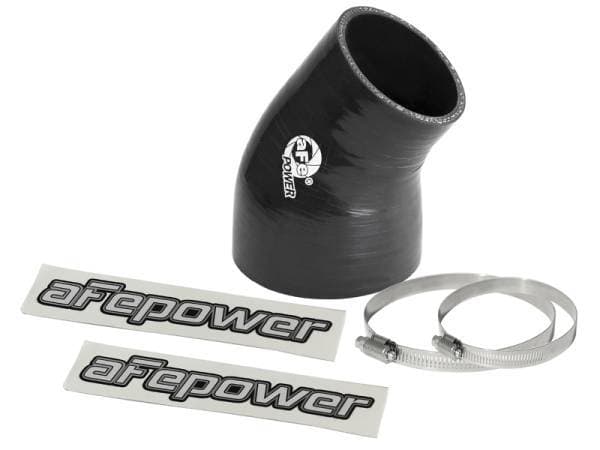 aFe Magnum FORCE Intake Coupling Kit (3 IN ID to 2-1/4 IN ID x 35 Deg.) Elbow Coupler - Black