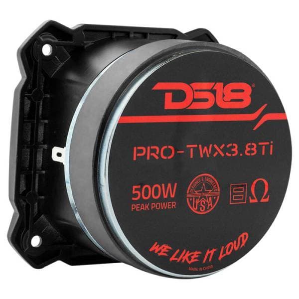 DS18 4in Super Bullet Tweeter 250 Watts RMS 1.5in Titanium Vc 8 ohm