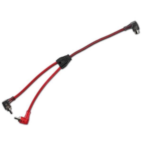 DS18 Level 2 RCA Wire Y Connector 1 Female to 2 Males Smart 90-Degree Connectors