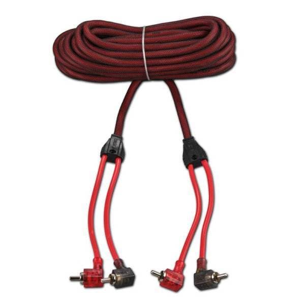 DS18 Level 2 RCA Wire 20-Feet Smart 90-Degree Connectors