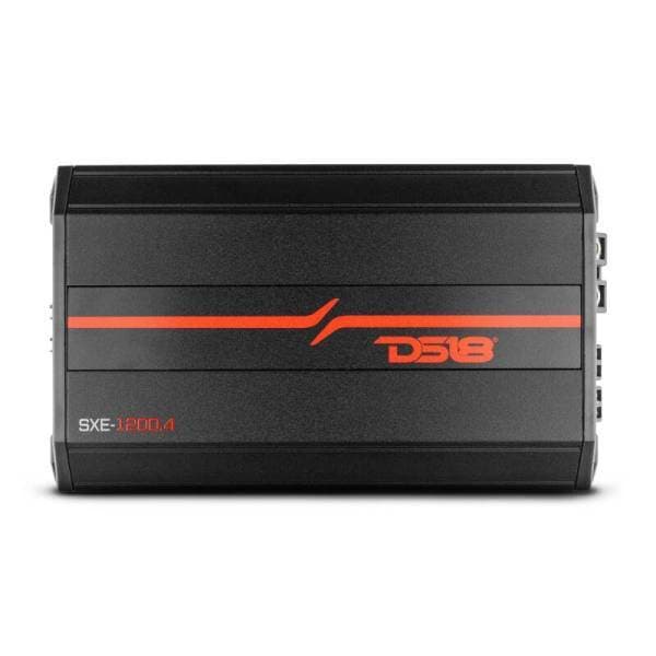 DS18 4-Channel SXE Amplifier Class A|B 2x 200/4ohm Bridge 4 x 100/2ohm 4 x 60/4ohm Watts RMS- Black