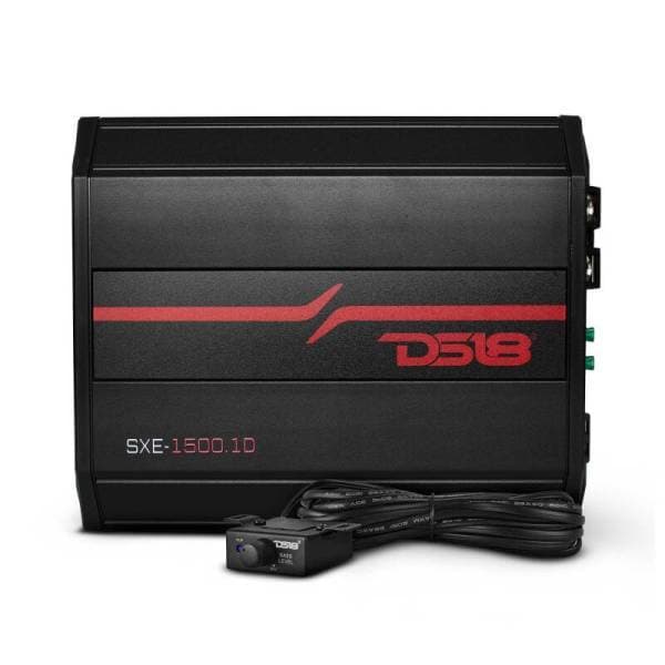 DS18 1-Channel SXE Amplifier Class D 500/1ohm 350/2ohm 200/4ohm Watts RMS- Black