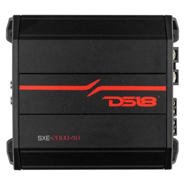 DS18 4-Channel SXE Amplifier Class D 2x 320/4ohm Bridge 4 x 160/2ohm 4 x 100/4ohm Watts RMS- Black
