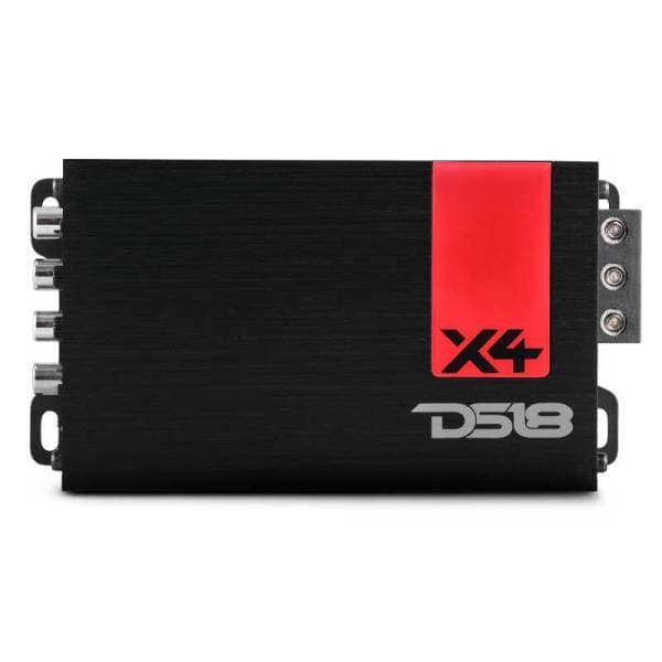 DS18 4-Channel Ultra Compact Class D Amplifier 2x 220/4ohm Bridge 4 x 140/2ohm 4 x 70/4ohm Watts RMS