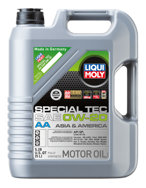 LIQUI MOLY 5L Special Tec AA Motor Oil SAE 0W20