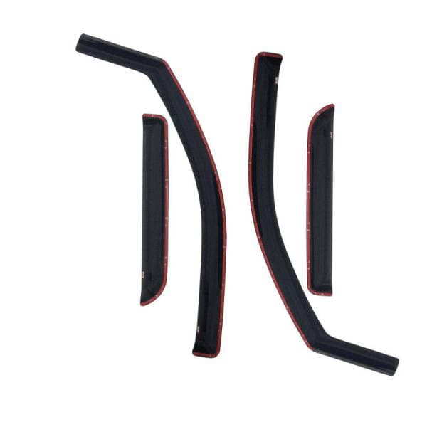 Westin 2009-2018 Dodge/Ram Quad Cab Wade In-Channel Wind Deflector 4pc - Smoke