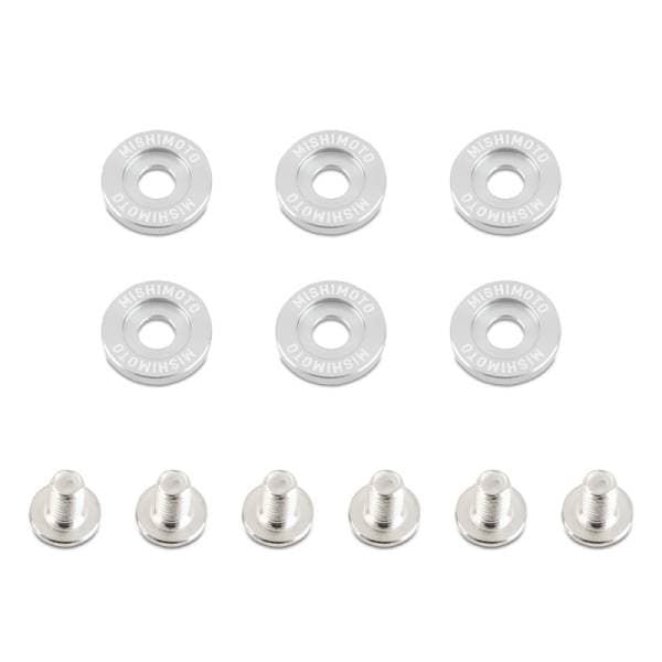 Mishimoto Small Fender Washer Kit (6pcs) - Silver