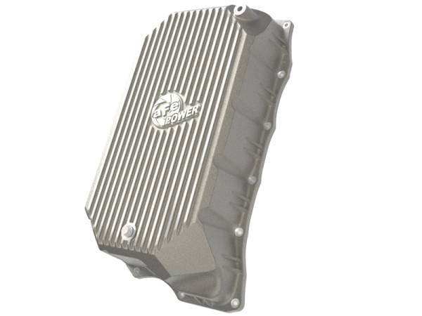aFe GM Diesel Trucks 20-25 V8-6.6L L5P POWER Street Series Transmission Pan Raw w/ Machined Fins