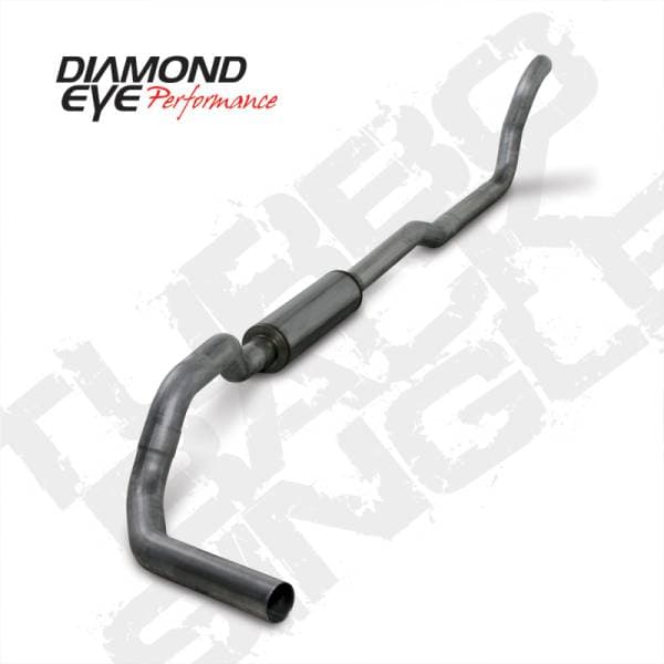 Diamond Eye KIT 4in Turbo Back MRP SGL SS DDG2X4 89-93 Dodge 5.9L Cummins 2500/3500
