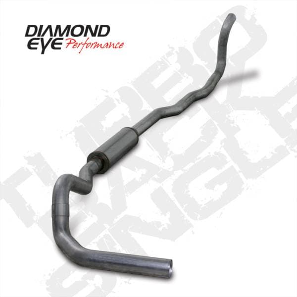 Diamond Eye KIT 4in Turbo Back MRP SGL SS DDG4X4 89-93 Dodge 5.9L Cummins 2500/3500 No Muffler