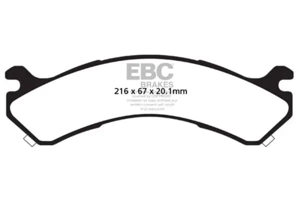 EBC 01-05 Chevrolet Silverado 3500 (2WD) Extra Duty Rear Brake Pads thumbnail 2