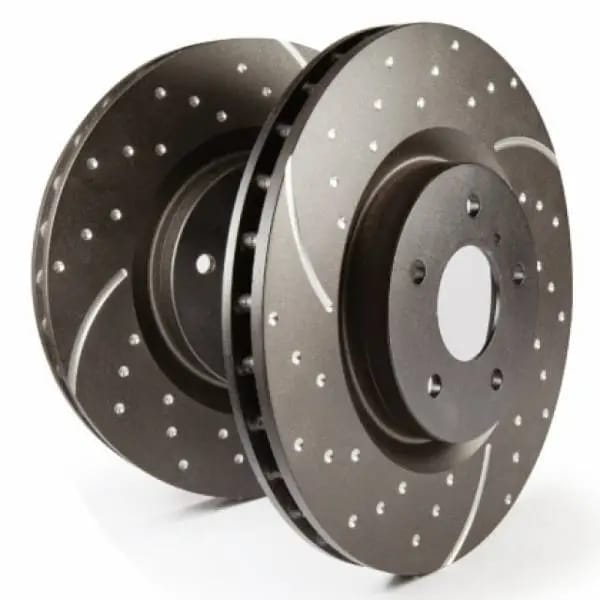 EBC 2019+ Chevrolet Silverado 3500 2WD / 4WD DRW GD Sport Dimpled & Slotted Rear Rotors thumbnail 2