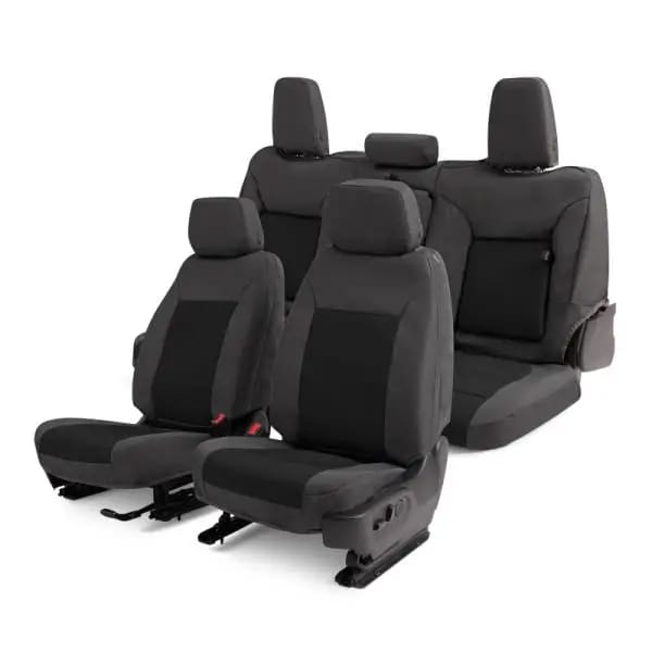 Covercraft 07-14 Chevrolet Suburban PrecisionFitFront Row Seat Covers - Charcoal/Blk thumbnail 4
