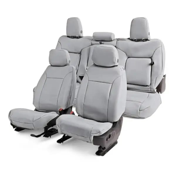 Covercraft 07-13 Chevrolet Avalanche/ Leatherette PrecisionFitFront Row Seat Covers - Lt Grey thumbnail 6