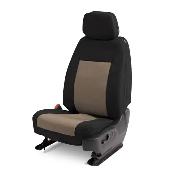 Covercraft 16-24 Chevrolet Express/GMC Endura PrecisionFit Custom Front Row Seat Covers - Tan/Black thumbnail 7