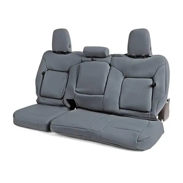 Covercraft 19-21 Chevrolet Silverado/ Leatherette PrecisionFitFront Row Seat Covers - Med Grey thumbnail 4