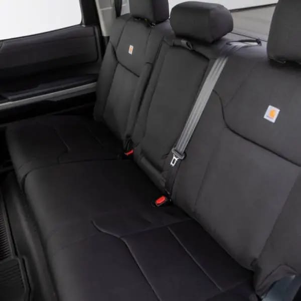 Covercraft 19-24 Chevrolet Silverado Carhartt PrecisionFit Custom Second Row Seat Covers - Blk thumbnail 10