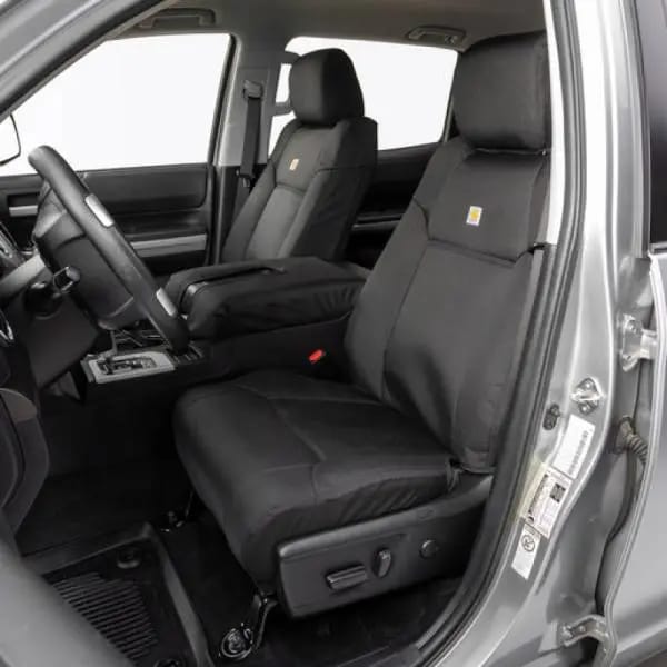 Covercraft 23-24 Chevrolet Silverado Carhartt PrecisionFit Custom Front Row Seat Covers - Blk thumbnail 10