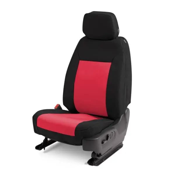 Covercraft 13-18 Dodge Ram Endura PrecisionFit Custom Front Row Seat Covers - Red/Black thumbnail 6