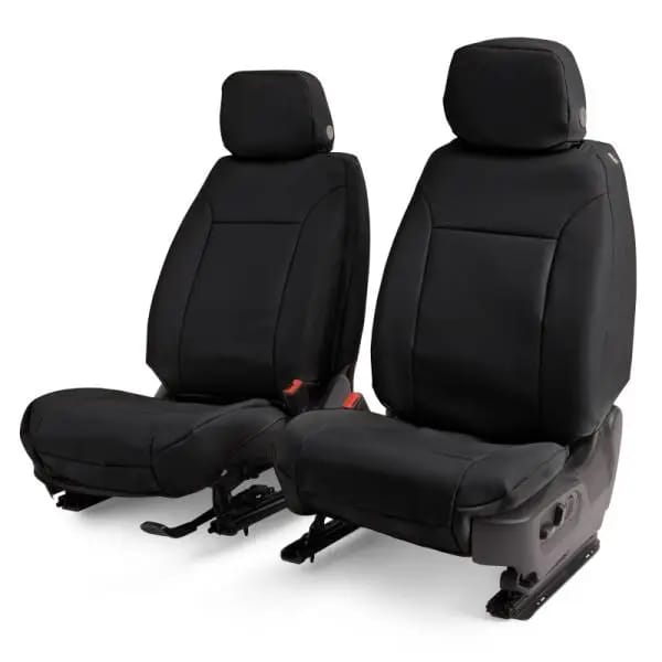 Covercraft 19-24 Dodge Ram Leatherette PrecisionFit Custom Front Row Seat Covers - Black thumbnail 3