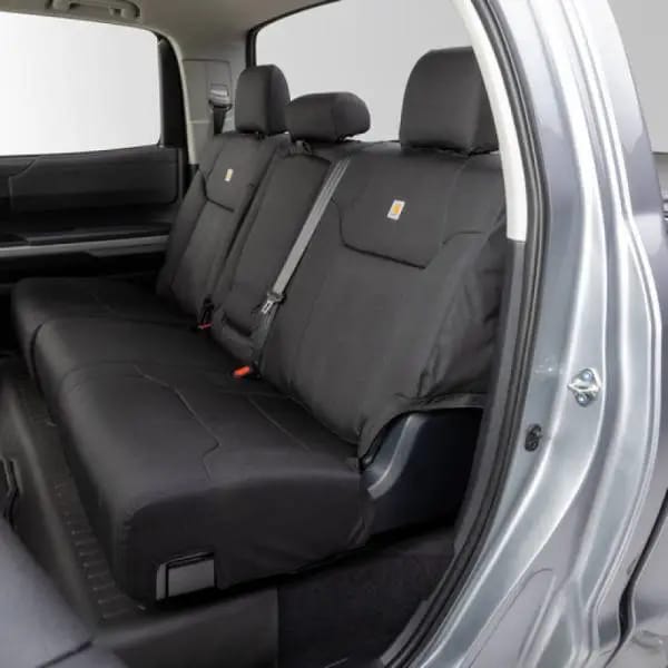 Covercraft 21-24 Ford F150 Carhartt Super Dux PrecisionFit Custom Second Row Seat Covers - Black thumbnail 10