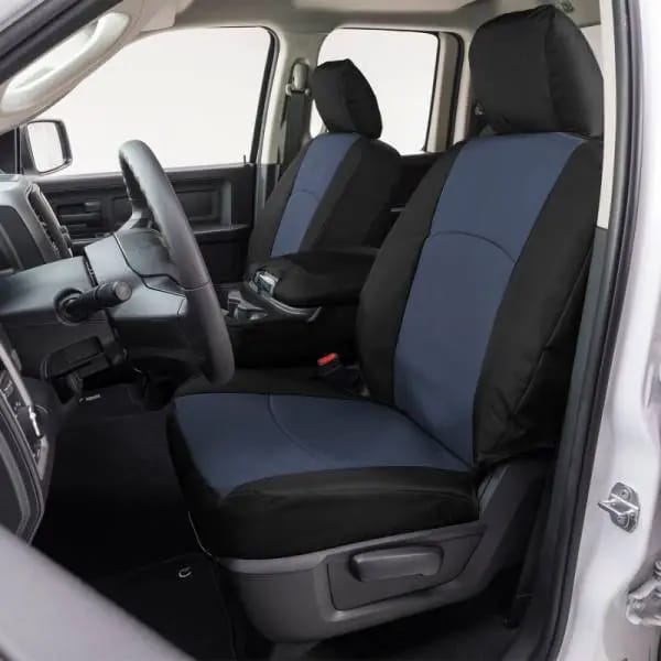 Covercraft 23-24 Ford SuperDuty Endura PrecisionFit Custom Front Row Seat Covers - Blue/Black
