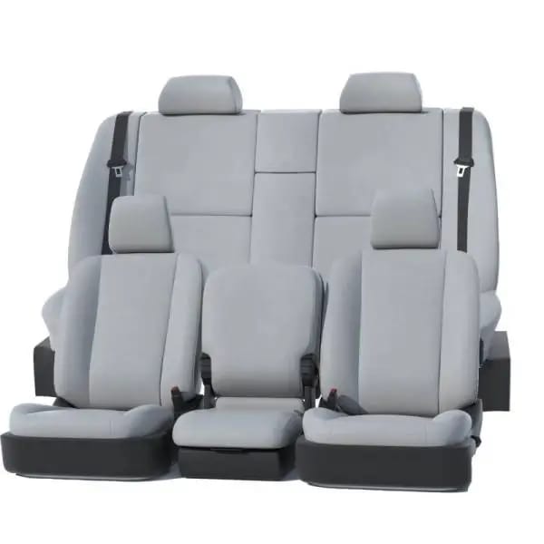 Covercraft 24-25 Ford F250-F550 King Ranch Leatherette PrecisionFit Front Seat Covers - Light Grey