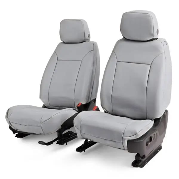 Covercraft 24-25 Ford F250-F550 King Ranch Leatherette PrecisionFit Front Seat Covers - Light Grey thumbnail 4