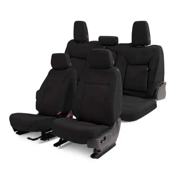 Covercraft 12-16 Ford F250-F350-F450-F550 Endura PrecisionFitFront Row Seat Covers - Blk/Blk thumbnail 6