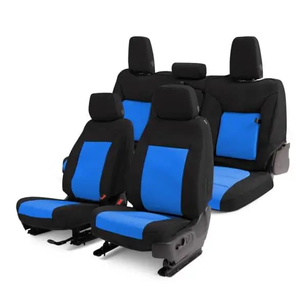 Covercraft 15-24 Ford Transit Endura PrecisionFit Custom Front Row Seat Covers - Blue/Black thumbnail 4